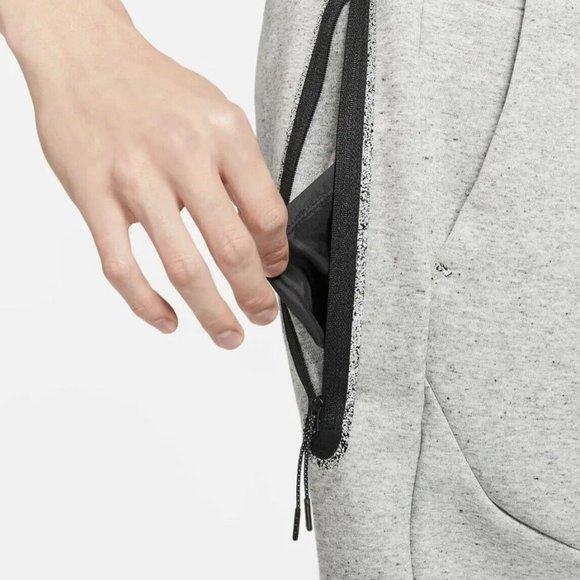 NIKE TECH FLEECE MEN'S SIZE XL XLARGE JOGGERS PANTS GREY HEATHER DD4706 … - Picture 5 of 9